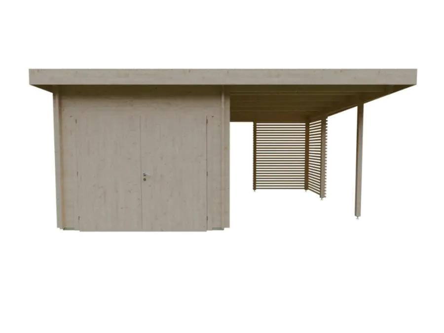 Garasje Brian – integrert carport