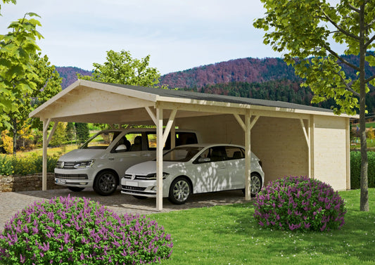 Carport Bjarne – med 11m² bod